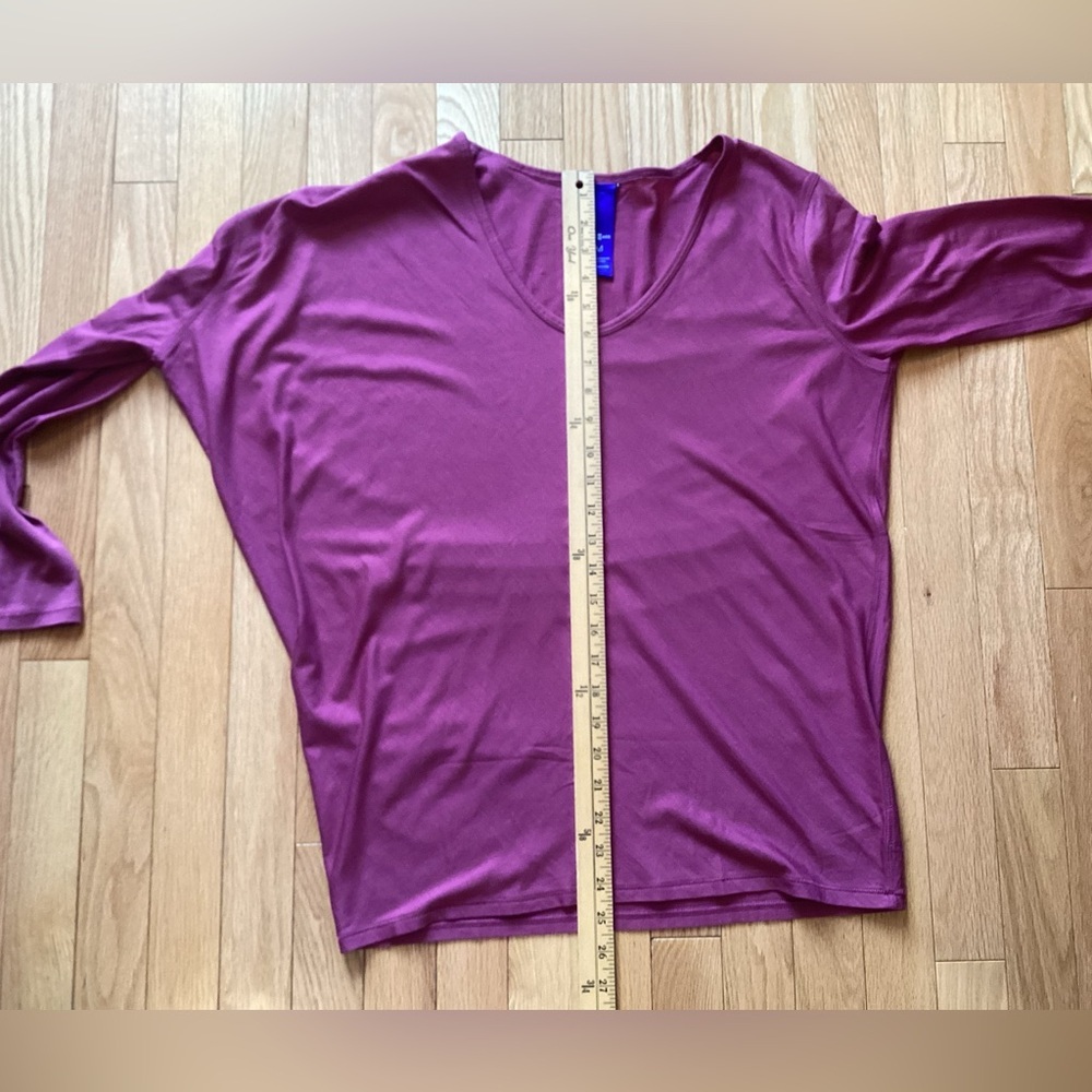 Kit and Ace Pink Long Sleeve, Wave Top, Merino Blend, size Medium - Picture 8 of 9